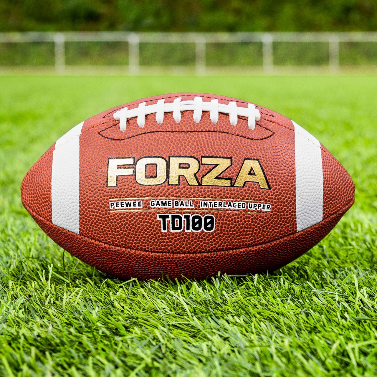 Forza TD100 Football Game Ball | F-Grip™ Enhanced Grip Design | Multiple Size Options for Training & Match Play