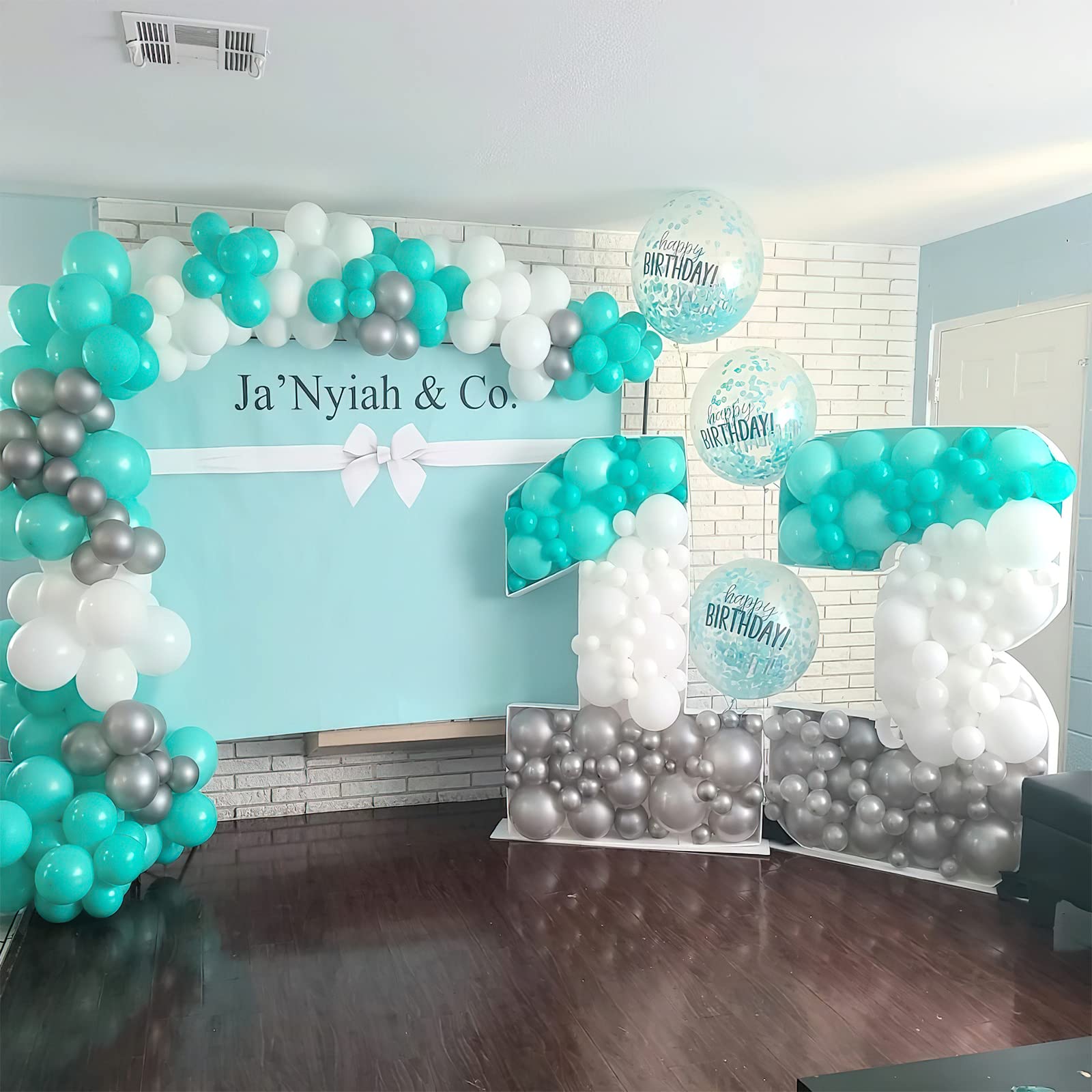 51 Pcs 12 Inch Teal Blue Balloons for Party Decorations - Balloon Garland & Arch Kit for Birthday, Wedding, Baby Shower - Premium Turquoise Balloons (Teal-Y69) | Perfect for Indoor & Outdoor Celebrations