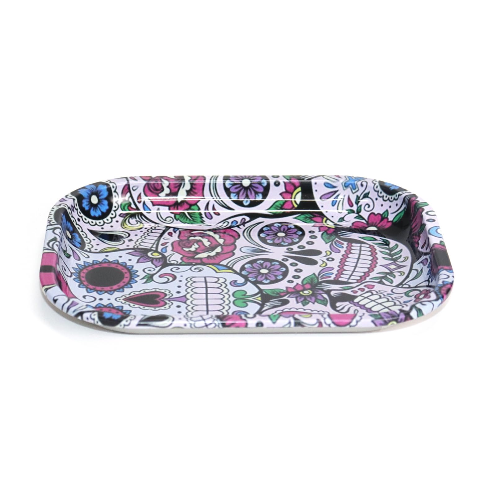 Premium Metal Rolling Tray with Skull Design - 7