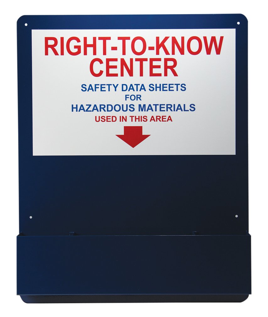 Accuform ZRS708 Right-to-Know Safety Sign Center - 30