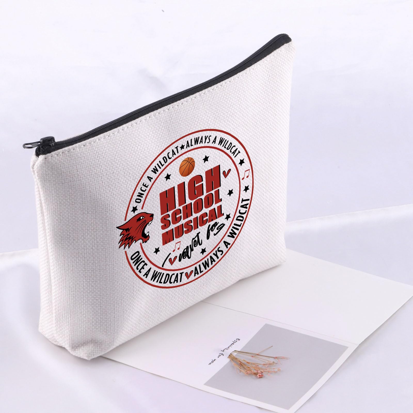 UJIMS High School Musical Series East High Wildcats Themed Makeup Bag - Perfect Gift for Theatre Fans & Musical Lovers (Great for School, Travel & Cosmetics Storage)