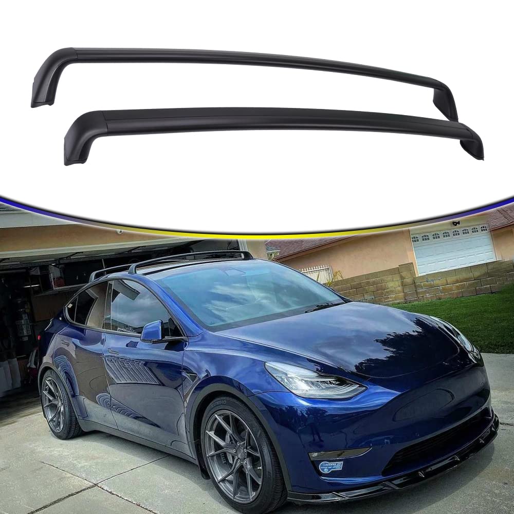 Tesla Model Y Roof Rack Cross Bars (2020-2025) - Heavy Duty Cargo Carrier for Kayak, Bike & Luggage | Perfect for Road Trips, Camping & Outdoor Adventures