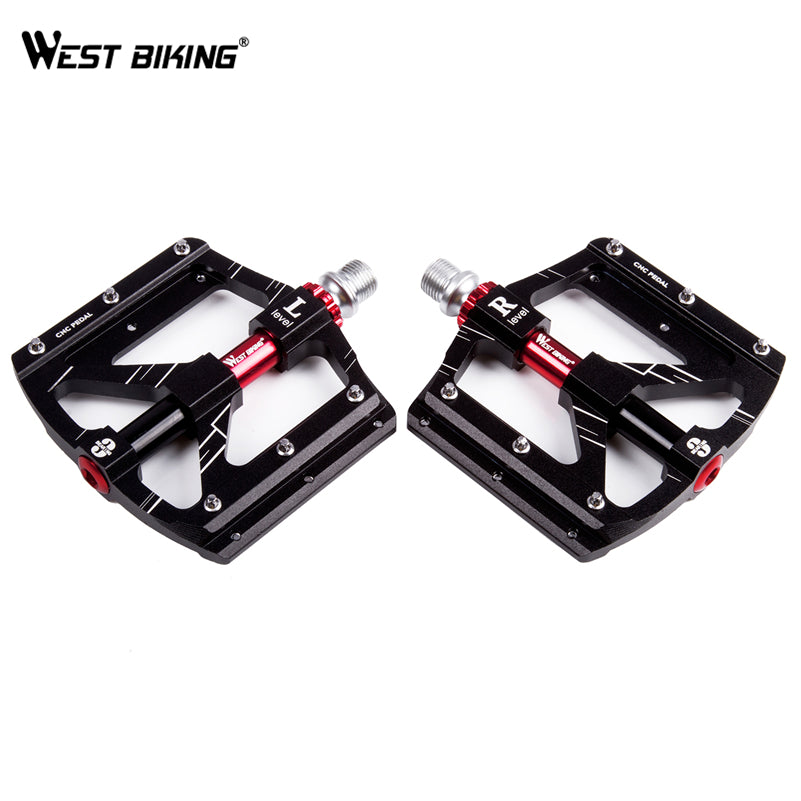 WEST BIKING MTB BMX Bike Pedals - Durable Platform Pedals for Mountain Biking, BMX Racing & Urban Cycling - Non-Slip Grip for Enhanced Performance & Safety