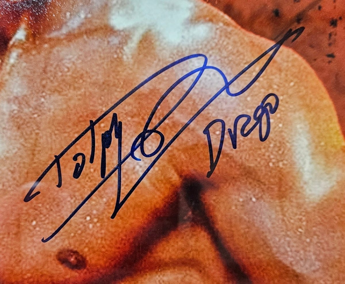 Dolph Lundgren Autographed Framed 16x20 Rocky IV Movie Poster - Ivan Drago Signed Photo with JSA COA - Perfect for Boxing Memorabilia Collections & Man Cave Decor