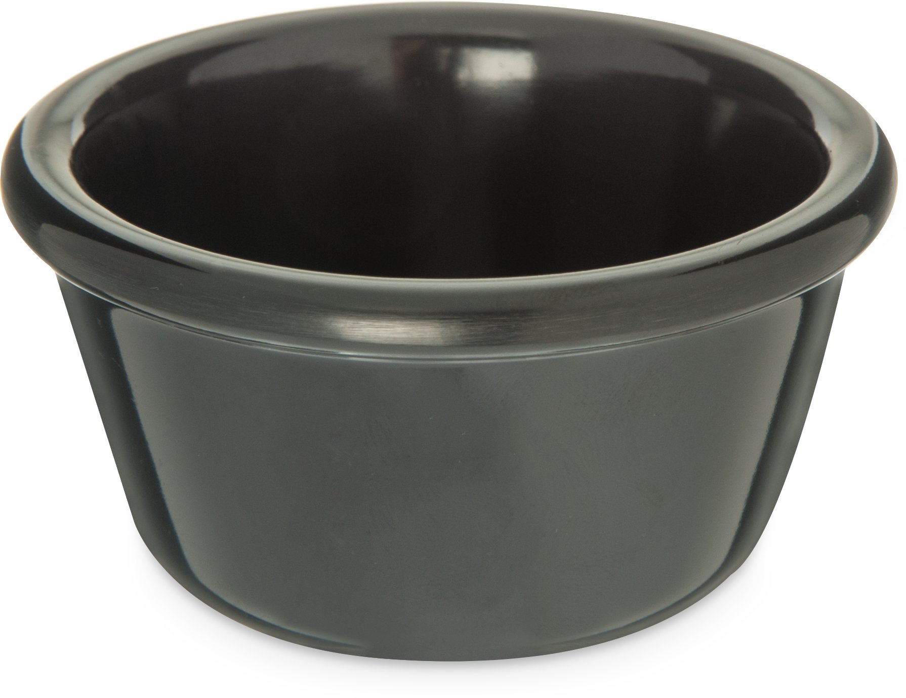 Carlisle 4 oz Black Plastic Ramekin Sauce Bowls - Pack of 48 | Durable Food Containers for Home, Restaurant & Catering | Perfect for Soups, Dips, Dressings & Condiments