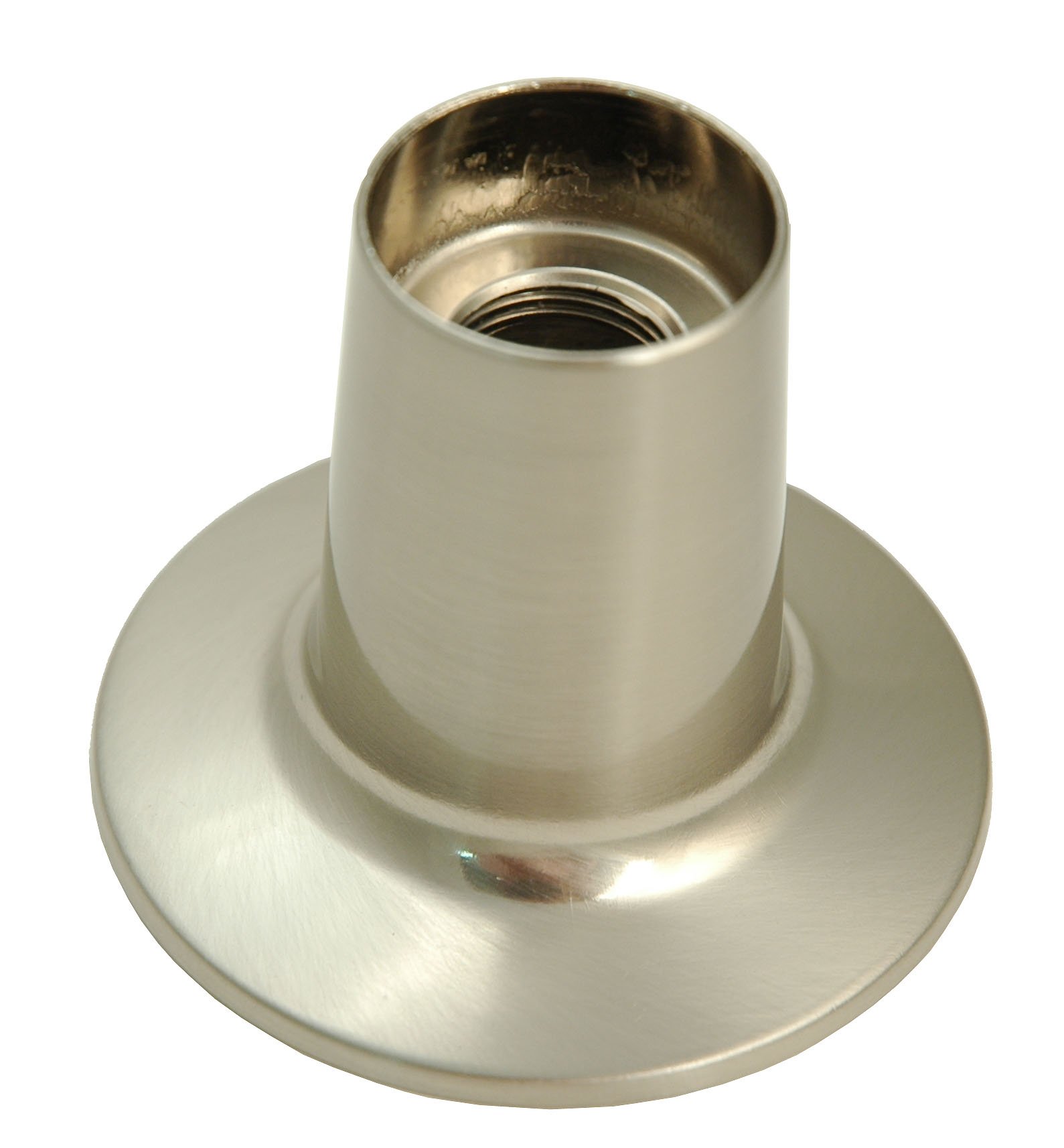 3-Handle Tub and Shower Faucet with Satin Nickel Finish - Porcelain Handles & Compression Stems by Plumb USA - Perfect for Bathroom Renovation and Modern Home Upgrade
