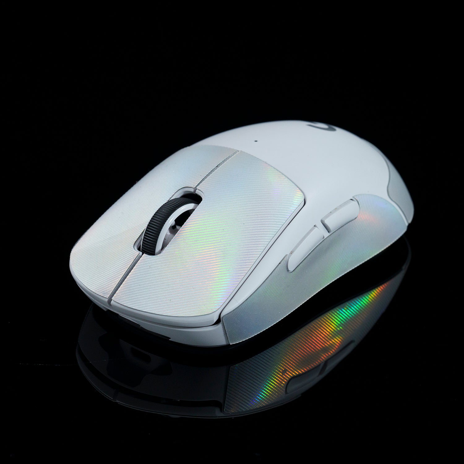 BT.L Mouse Grip for Logitech G Pro X Superlight & Superlight 2 - Non-Slip Gaming Grip Tape, Enhanced Control for FPS/MOBA Games (Holo White) - Perfect for Esports, Competitive Gaming & Long Gaming Sessions