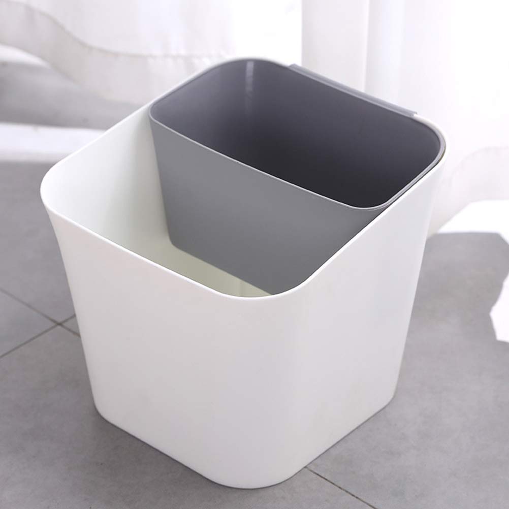 Eco-Friendly Kitchen Trash Can with Lid - 13 Gallon Waste Disposal Bin for Home, Office & Bathroom - Durable Garbage Container for Wet & Dry Waste - Space-Saving Design Perfect for Under Sink & Countertop Use