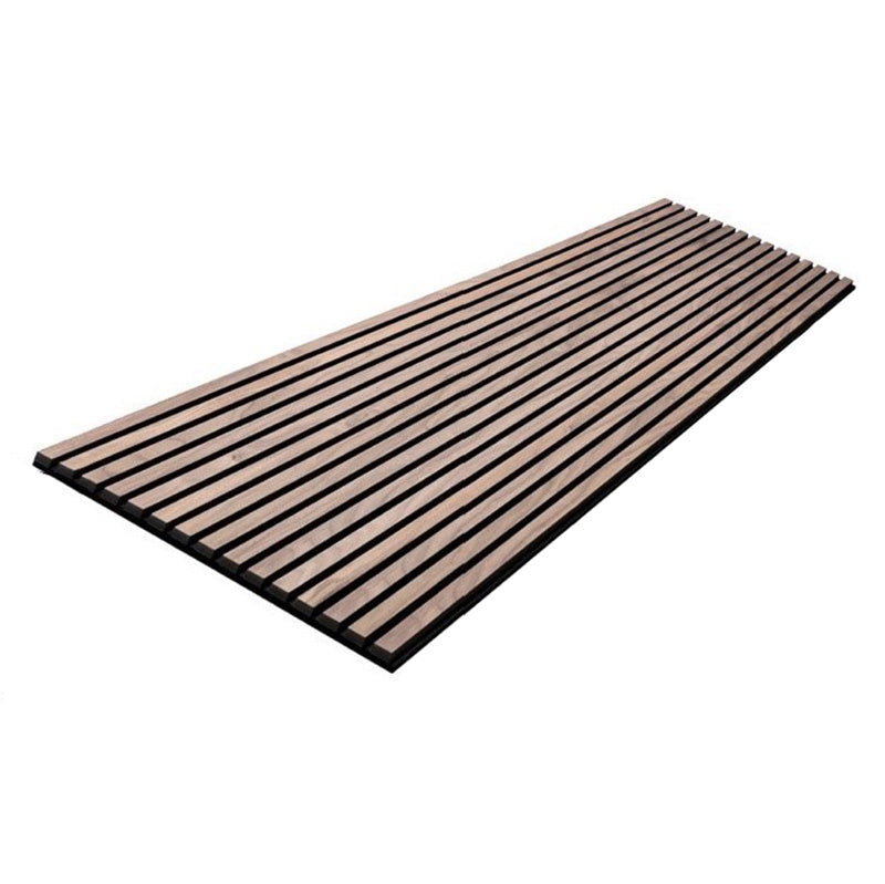 Flexible Acoustic Wood Slat Wall Panel - Walnut Veneer 2700mm x 600mm | Soundproofing & Decorative Wall Treatment for Home Theater, Office, and Studio