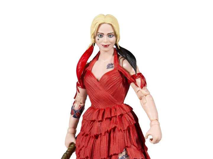 DC Multiverse The Suicide Squad Movie Harley Quinn Action Figure - 7-Inch Collectible Toy with Accessories - Perfect for Fans, Collectors, and Cosplay Scenes