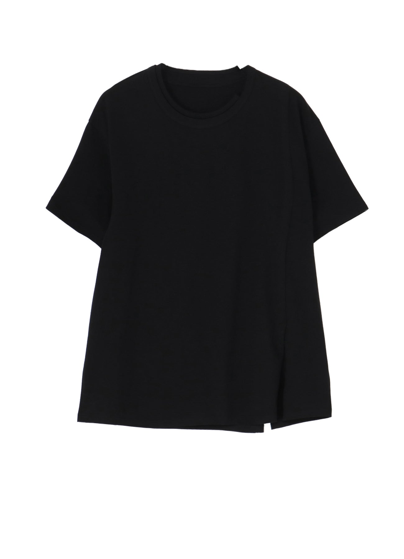 Soft Cotton Jersey T-Shirt - Mix Tiered Casual Tee for Women | Perfect for Everyday Wear, Layering & Outfit Styling