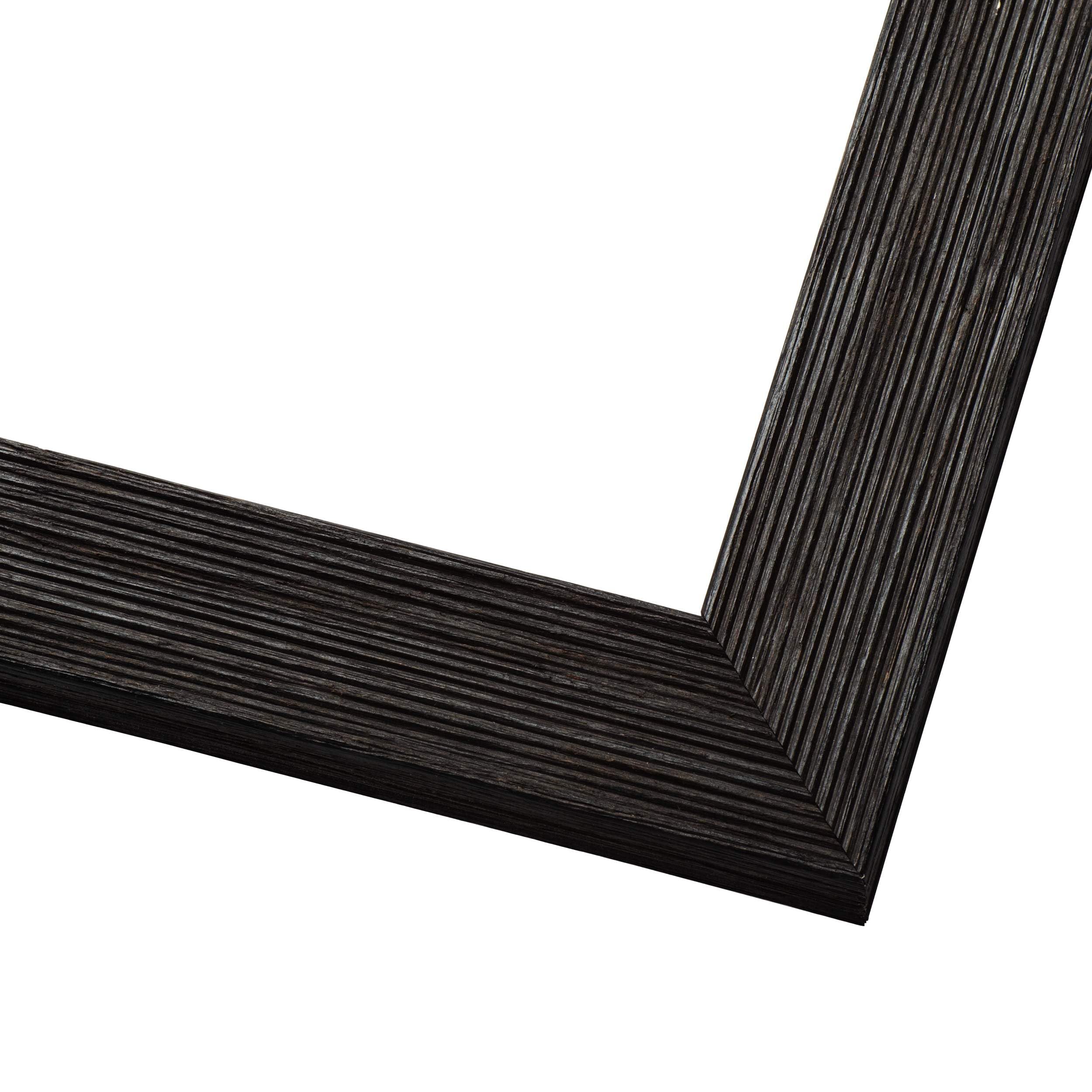 15x30 Inch Black Real Wood Picture Frame - 1.5