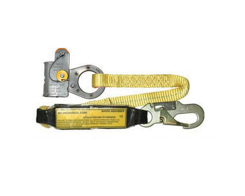 MIO RG 716 3LS 7/16 Inch Rope Grab with 3 Feet Lanyard - Fall Protection Safety Equipment for Construction, Roofing & Climbing | OSHA Compliant