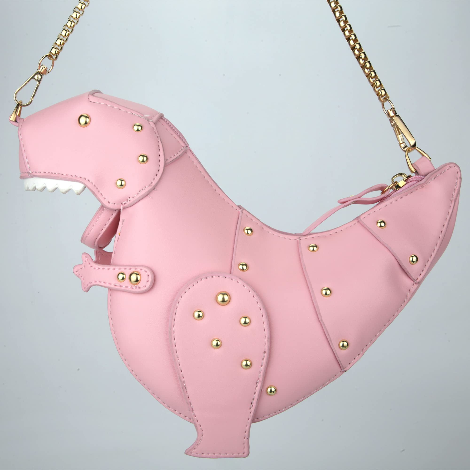 Dinosaur Shoulder Bag for Women & Girls - PU Leather Stegosaurus Crossbody Purse | Trendy Dino Handbag for School, Travel & Everyday Use