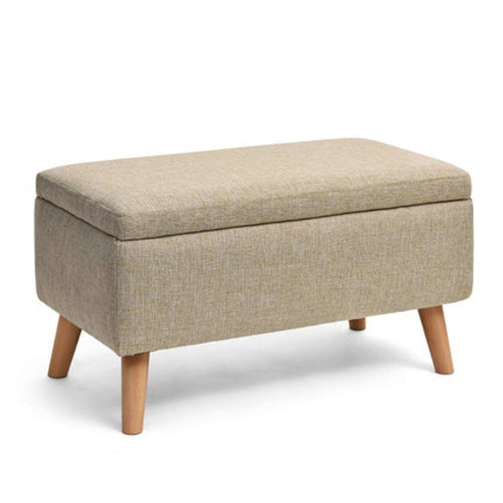 Rectangle Ottoman Storage Pouffe - 42x77x40cm for Home, Garden & Kitchen Use