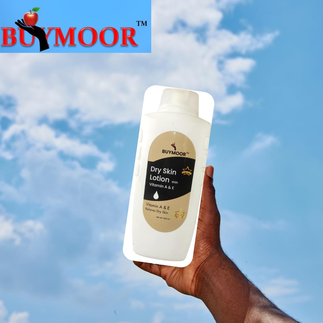 BUYMOOR Vitamin A & E + Strawberry Deep Nourishing Body Lotion - Skin Brightening & Hydrating Moisturizer for Men & Women, 1300ml (Pack of 2) - Perfect for Dry Skin Care & Daily Body Moisturizing Routine