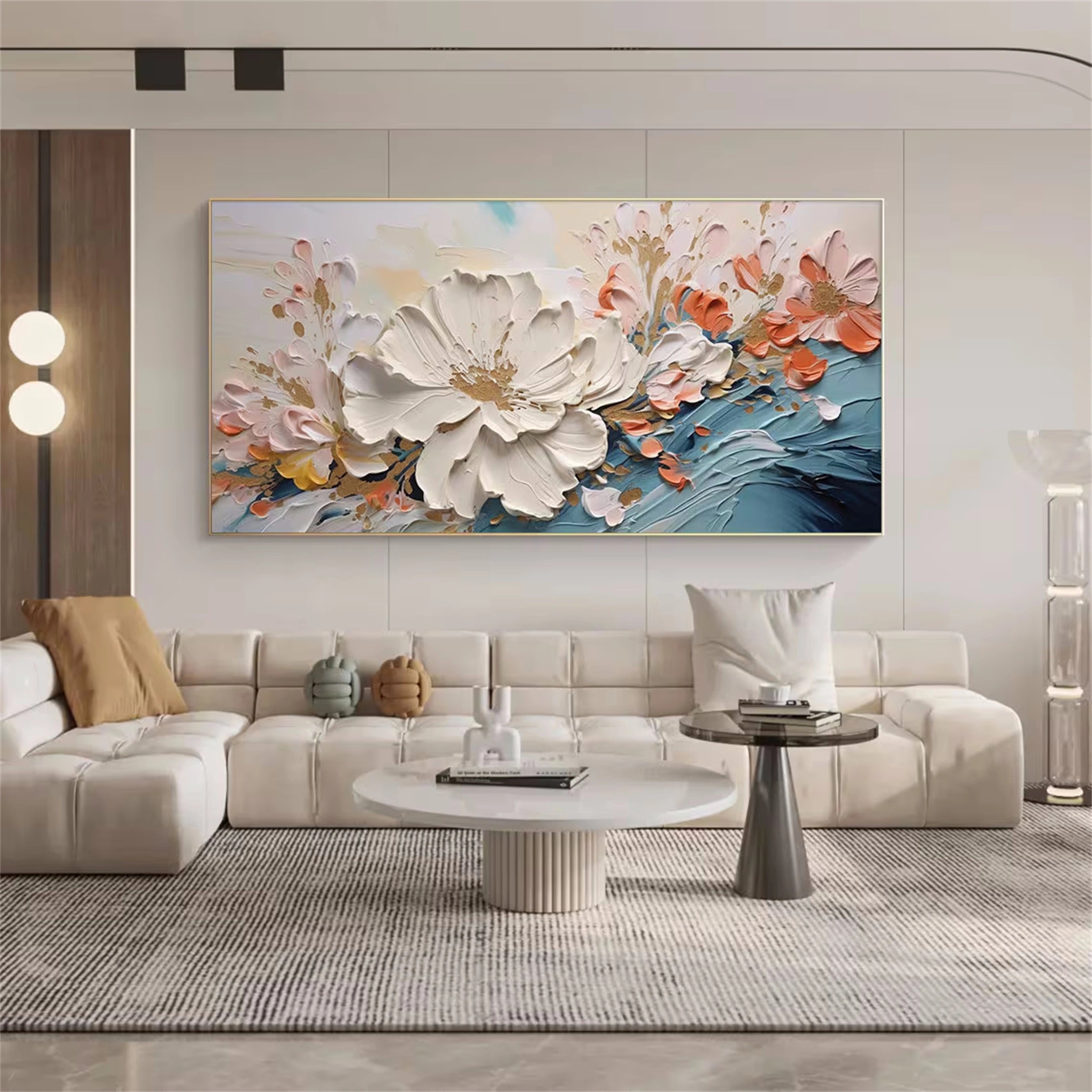 Beautiful Flower and Tree Painting #FT034 - Perfect for Home Decor, Office Wall Art, and Gift Ideas
