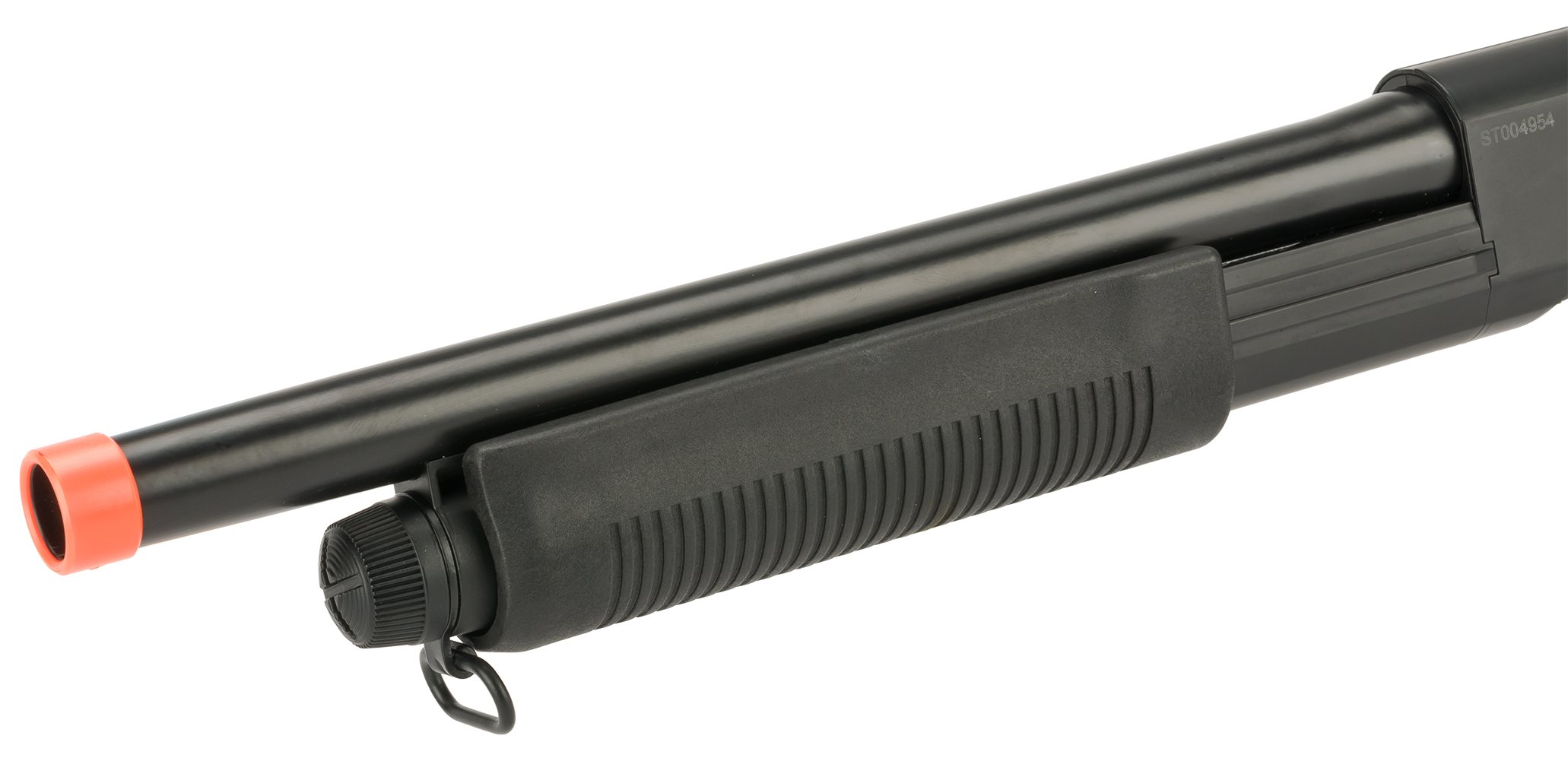 CYMA Standard Full Metal M870 3-Round Burst Airsoft Shotgun with Pistol Grip - Realistic Shell Loading for Tactical Training & Outdoor Airsoft Games (Model: CM350M)
