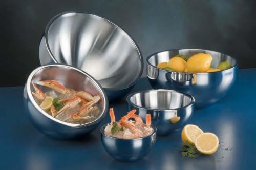 American Metalcraft 23 oz Double Angle Insulated Bowl - Silver | Premium Stainless Steel Serving Bowl for Soups, Salads & Ice Cream | Perfect for Restaurants, Catering & Home Kitchen Use