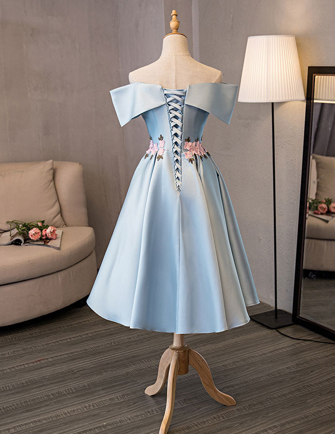 Elegant Blue Short Prom Dress | Cute Homecoming Dress for Teens | Perfect for Dances, Parties & Special Occasions