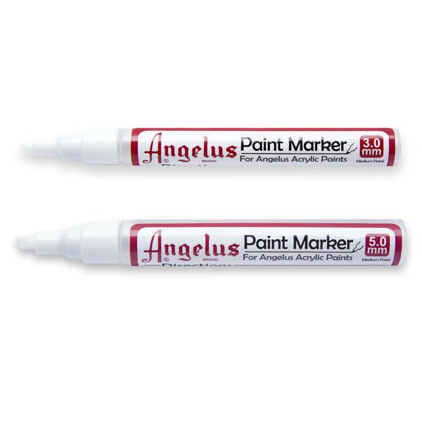 ANGELUS Empty Paint Markers Set - Refillable DIY Custom Art & Craft Markers for Shoes, Leather, Canvas & Fabric - Perfect for Artists, Designers & Crafters