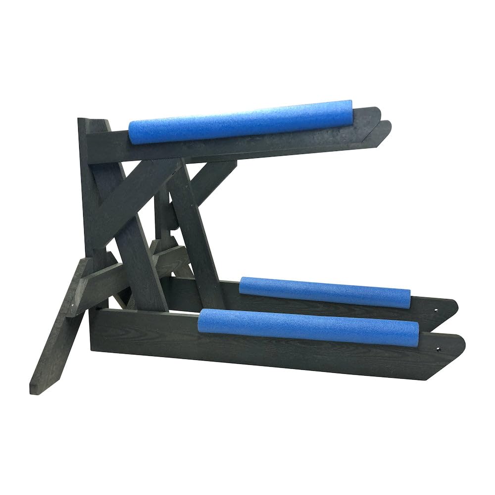 Freestanding Poly Kayak Storage Rack - Heavy Duty Canoe & SUP Stand for Garage, Outdoor, or Shed - Perfect for Kayak, Paddle Board & Canoe Organization