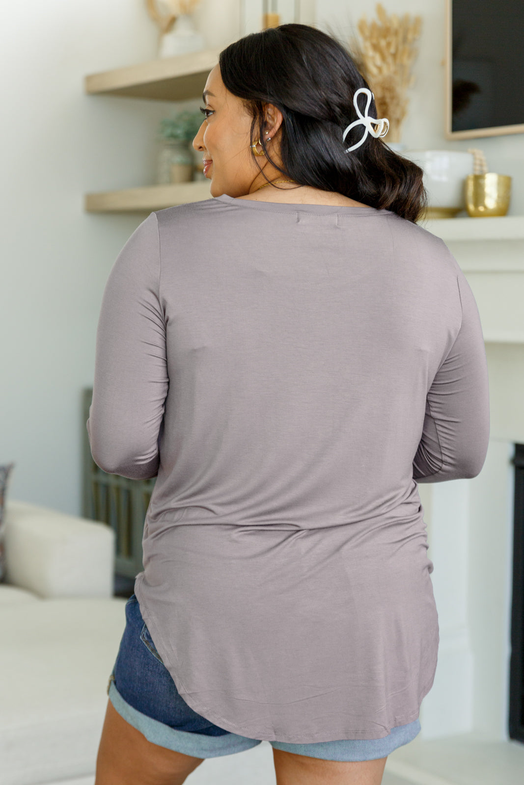 Me Time Women's Long Sleeve T-Shirt - Soft Comfortable Casual Top for Everyday Wear | Perfect for Yoga, Lounge & Coffee Dates