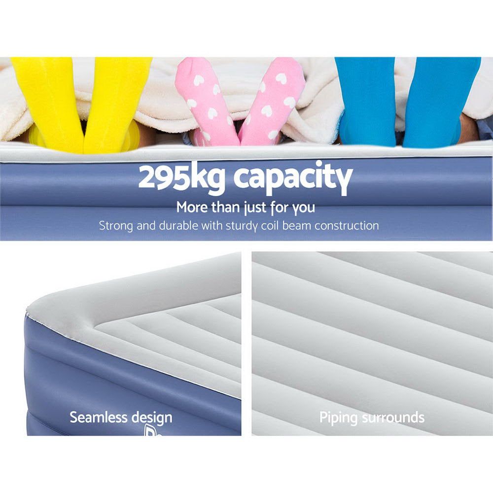 Bestway Air Bed Inflatable Mattress Queen Size - Portable & Comfortable for Camping, Guest Bed & Home Use