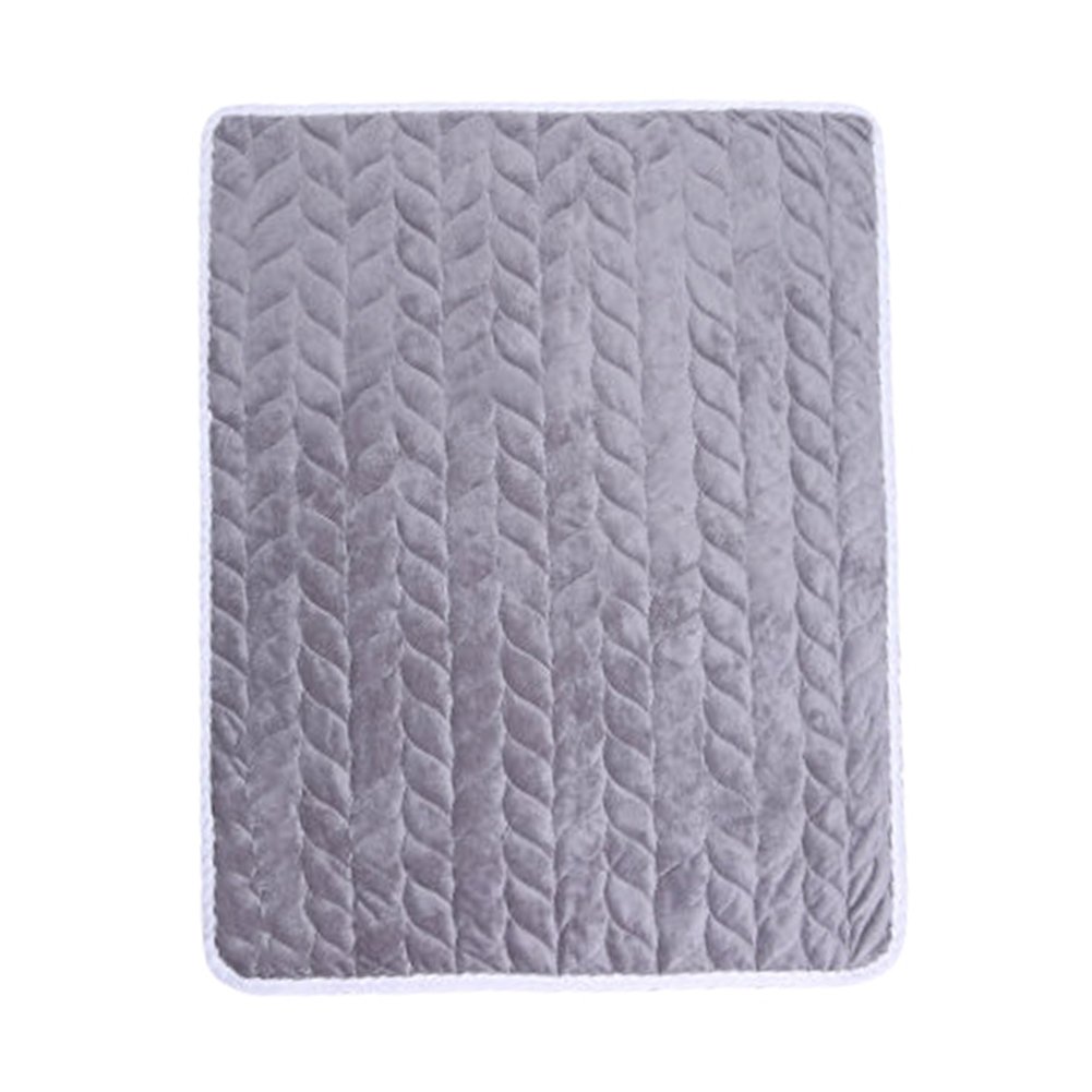 Liveinu Plush Fleece Waterproof Reusable Incontinence Bed Pads - Washable Underpads with 8 Cups Absorbency, Grey 35