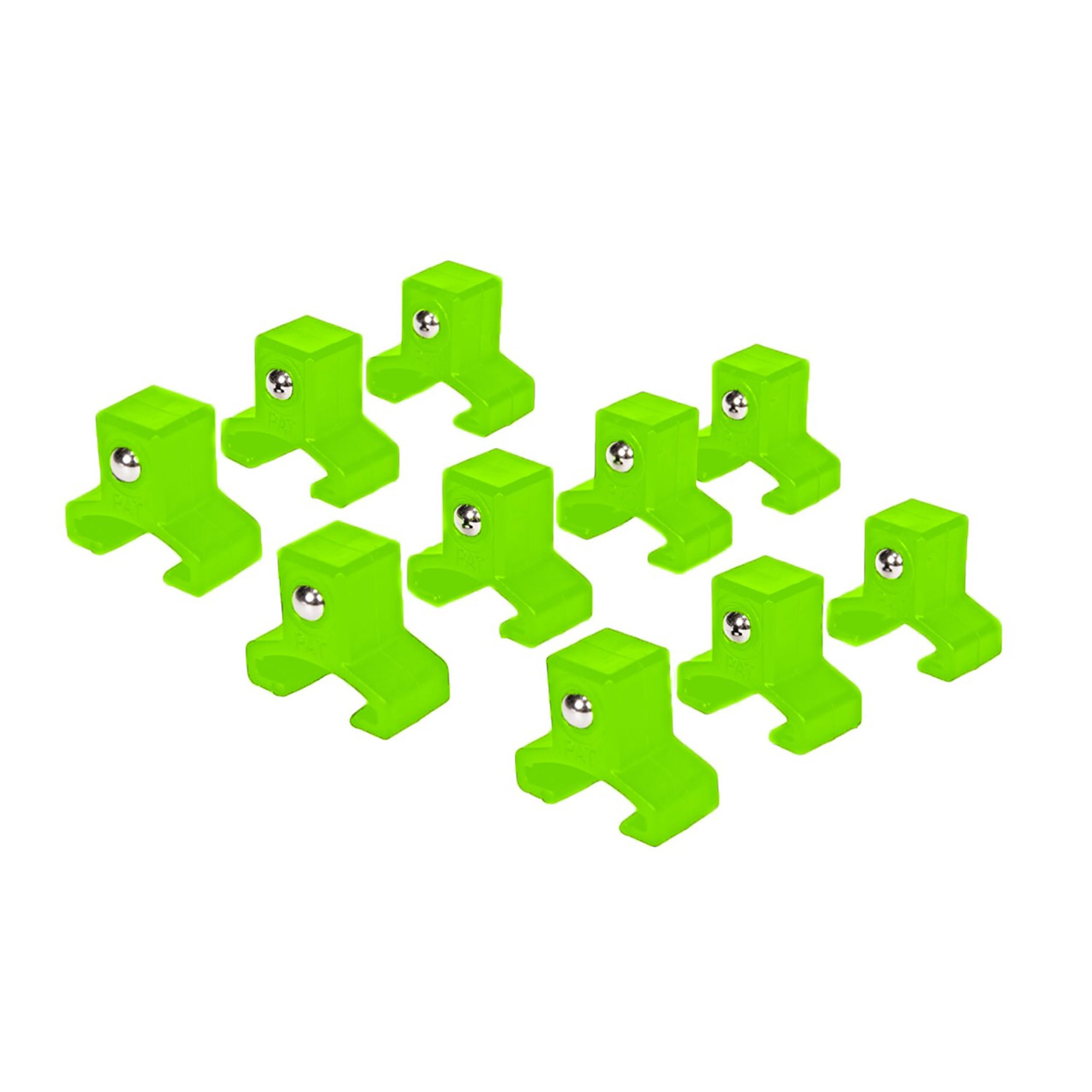 Olsa Tools 10-Pack 1/2-Inch Green Spring-Loaded Ball Bearing Socket Clips - Compatible with Olsa Socket Holder Rails | Perfect for Automotive Repair, DIY Projects & Tool Organization