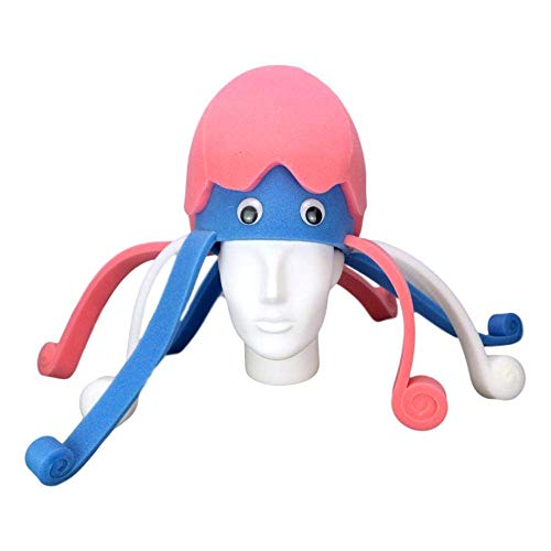 Jellyfish Hat for Foam Party - Custom Personalized Handmade Animal Hat - Nautical Beach Party Decor - Perfect for Costume Parties, Raves & Underwater Themed Events