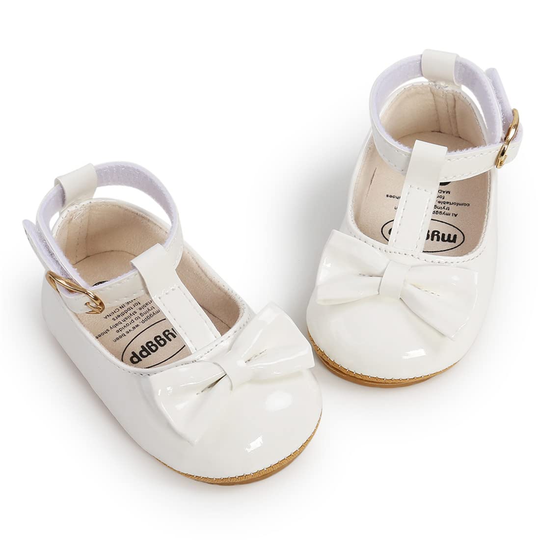 Baby Girl Shoes for Infant Toddler - Soft Sole Mary Jane Princess Walking Shoes for Prewalkers & First Walkers - Perfect for Weddings, Parties & Everyday Play