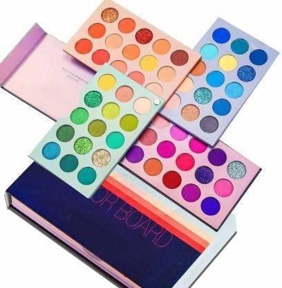 TUMR 60-Color Eyeshadow Palette with 7 Makeup Brushes, Contour Stick, Primer, Setting Spray, Foundation, Kajal, 36H Eyeliner, False Lashes & Curler, Beauty Blender, 3-in-1 Liner, Mascara & Eyebrow Pencil - Complete Makeup Kit (20-Piece Set) for Professional Makeup, Party Looks & Everyday Beauty