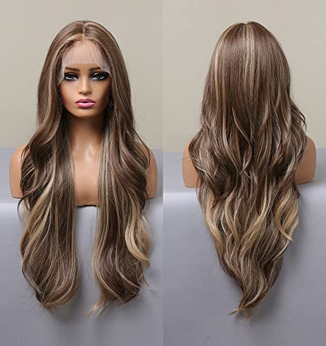 Platinum Blonde Ombre Lace Front Wig - Natural Looking Human Hair Wig for Women | Perfect for Cosplay, Parties & Daily Wear