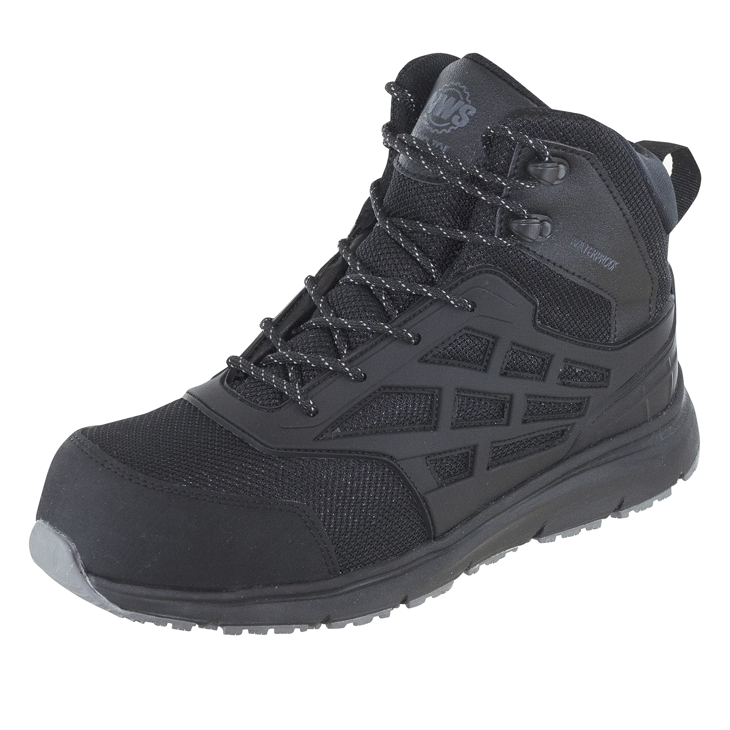 Northside Men's Trenton Mid Nano Toe Slip & Oil Resistant Waterproof Work Boots - Memory Foam & PU Insole, Composite Shank, Static Dissipative - Ideal for Construction, Warehouse & Industrial Work