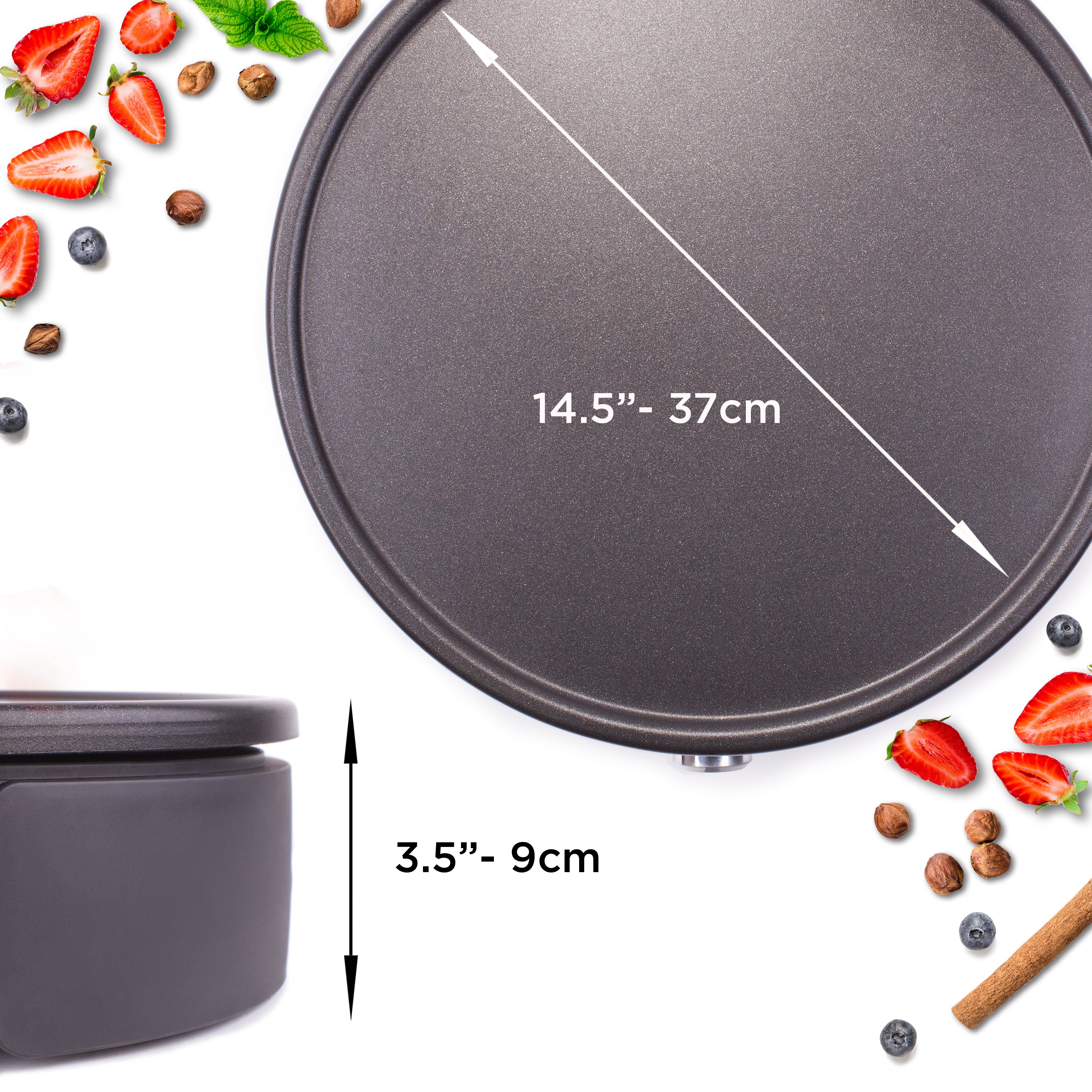 Duronic PM152 Electric Crepe Maker Machine - 37cm Non-Stick Removable Hot Plate for Crepes, Pancakes & Omelettes | Includes Crêperie Utensils | Perfect for Breakfast, Brunch & Dessert Making