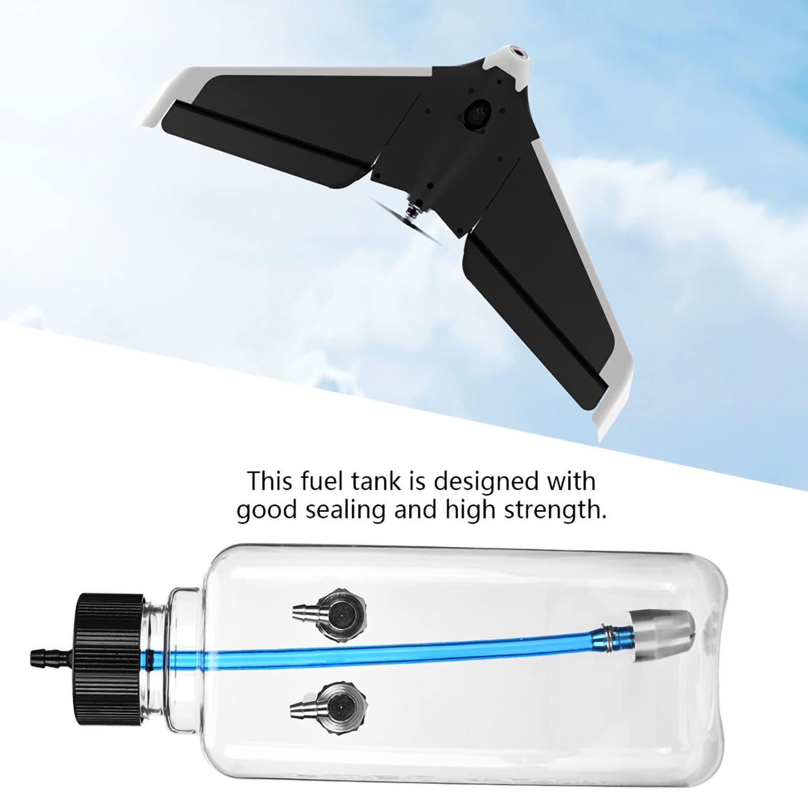 High-Performance RC Airplane Fuel - 410ml Transparent Plastic Fuel for 30-40cc Remote Control Aircraft Models | Ideal for RC Plane Hobbyists & Competition Use