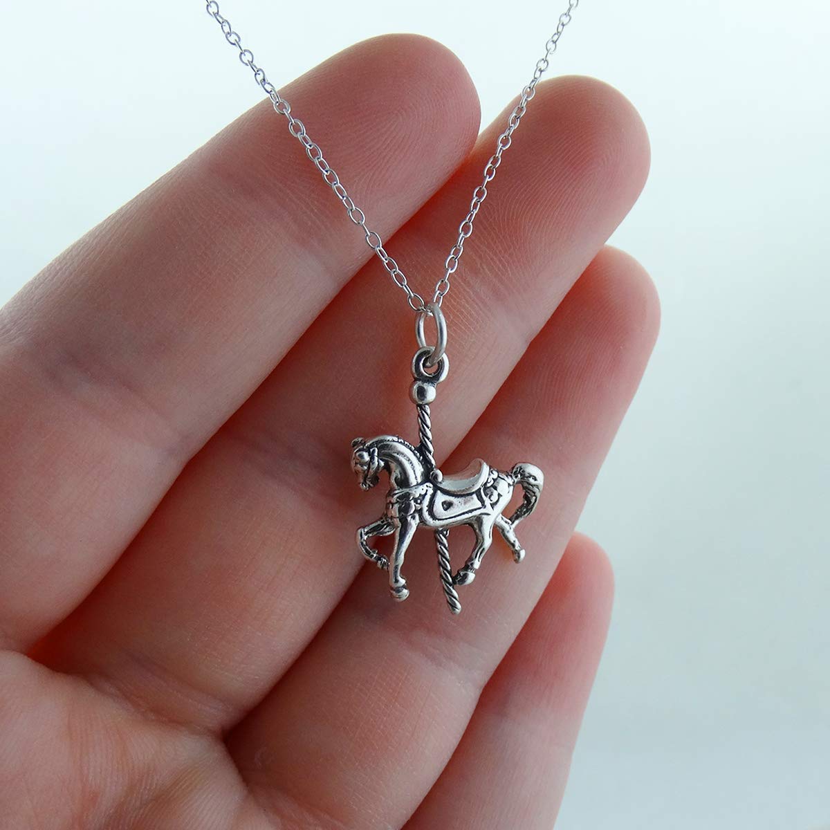 FashionJunkie4Life Unique Sterling Silver Pendant Necklace for Women - 18