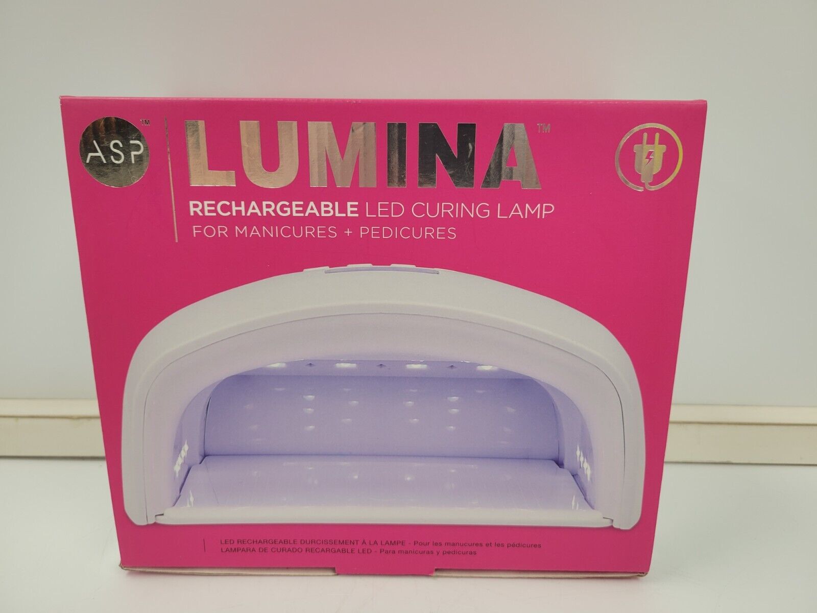Lumina By ASP ASN S10 Rechargeable LED/UV Curing Lamp for Nails - Professional Gel Polish Curing Light for Manicure & Pedicure at Home or Salon