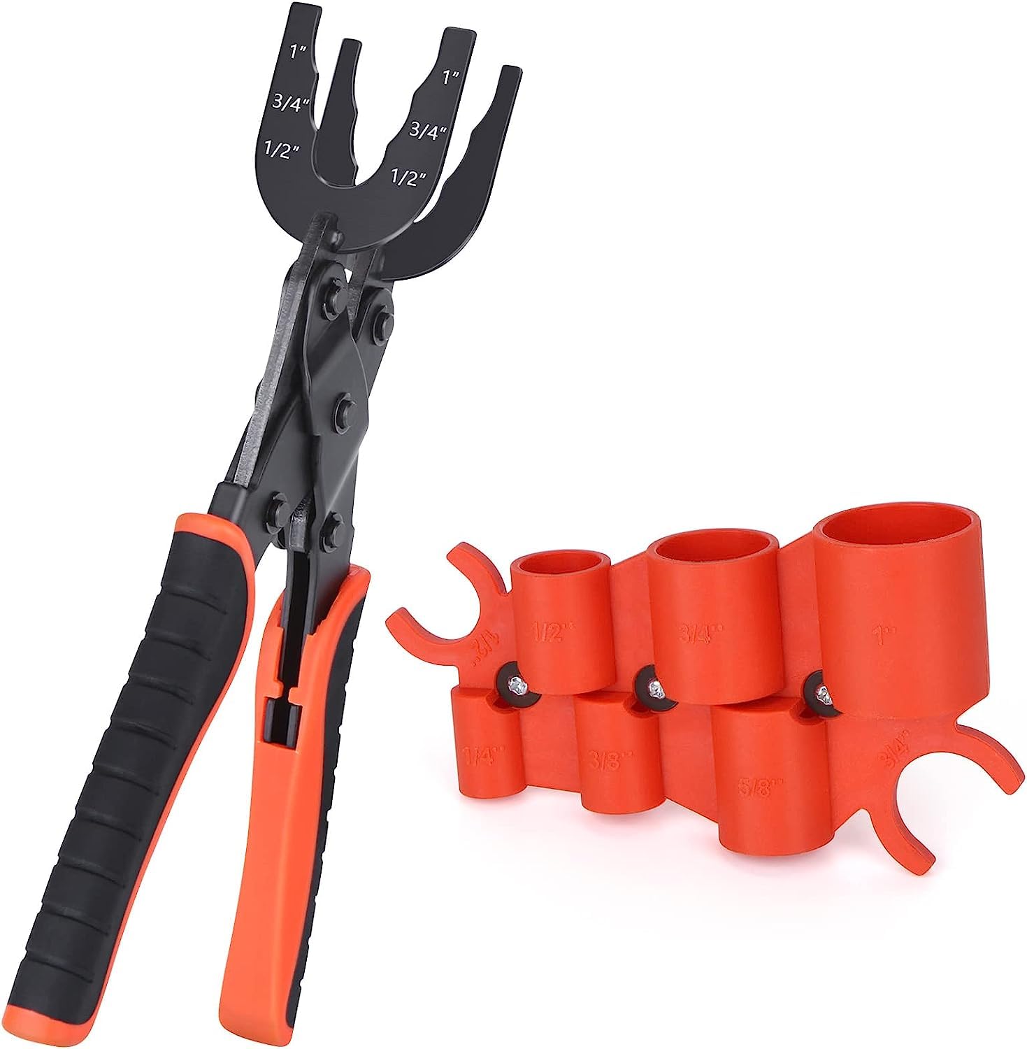 Professional Plumbing Tool Set - Disconnect Tongs with Depth Gauge & Pipe Deburring Tool for 1/2