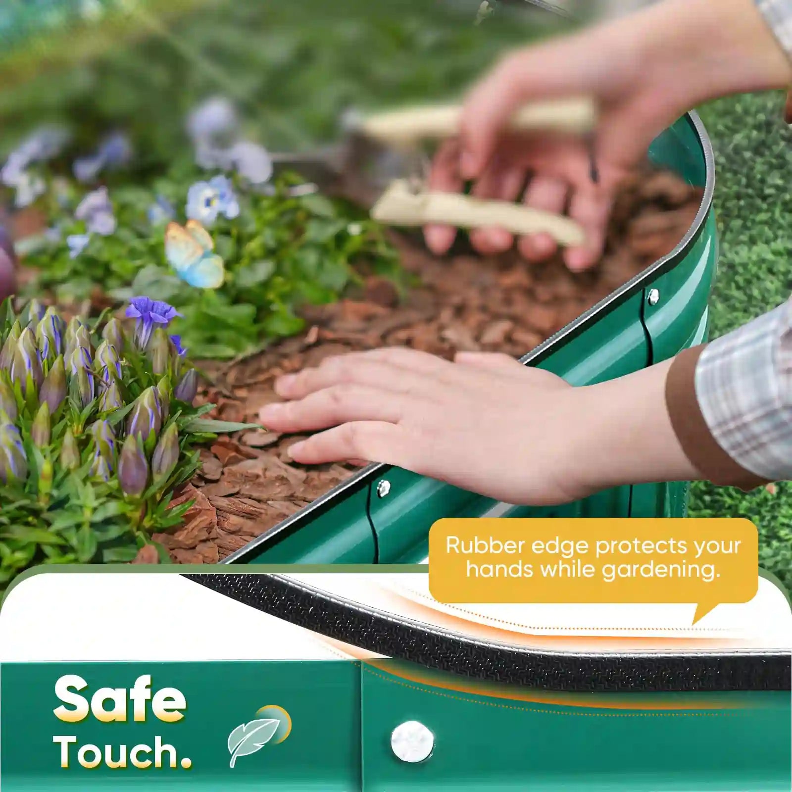 71x24x24 Inch Oval Elevated Raised Garden Bed Kit for Vegetables, Flowers & Herbs - Perfect for Backyard, Patio & Small Space Gardening
