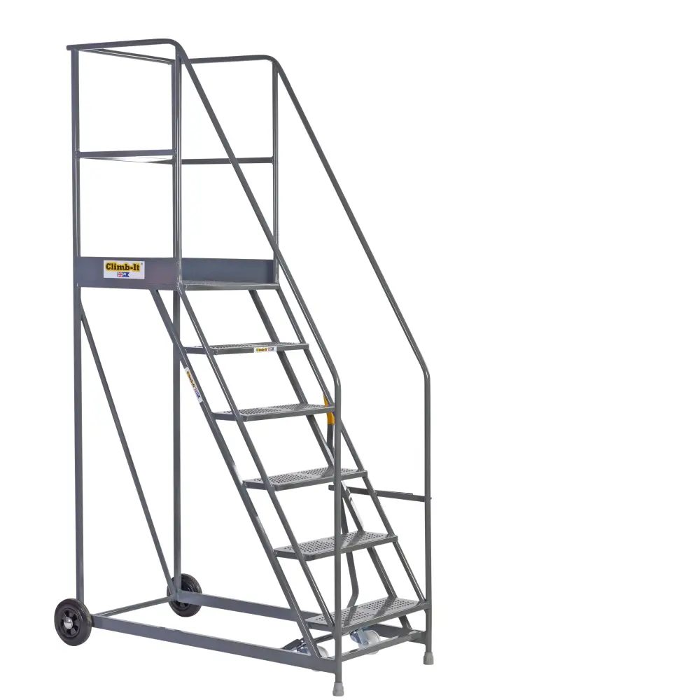 Climb It UK Warehouse Steps - Heavy Duty Steel Ladder for Home & Industrial Use | Perfect for Storage, Shelving & Maintenance