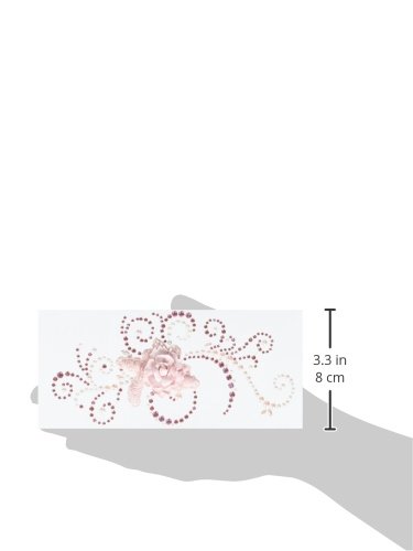 Prima Marketing Say It in Crystals Swirl Scrapbook Embellishments - Pink for DIY Cards & Journals