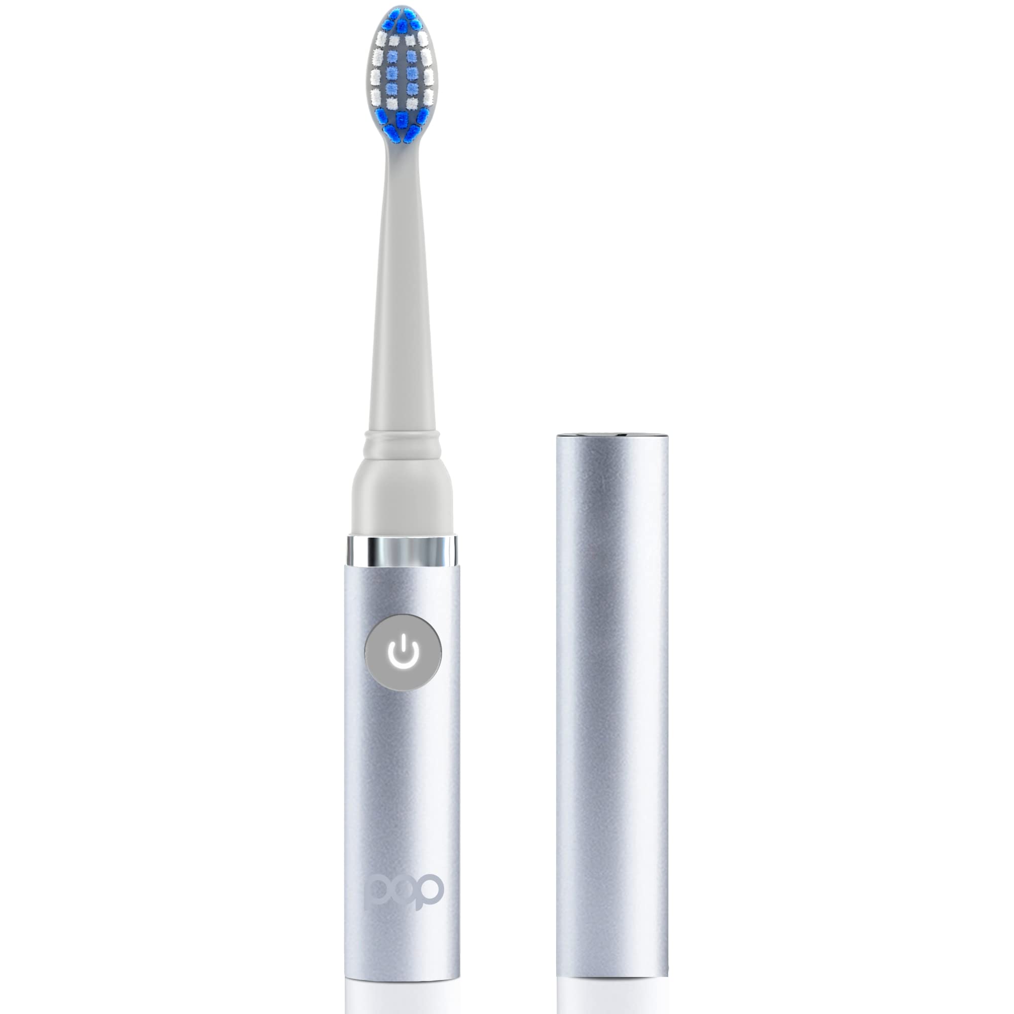 Pop Sonic Electric Toothbrush for Adults & Kids - Rechargeable Travel Toothbrush with 2 Speed Modes (15,000-30,000 RPM), DuPont Nylon Bristles, AAA Battery Included - Perfect for Home, Travel & Daily Oral Care