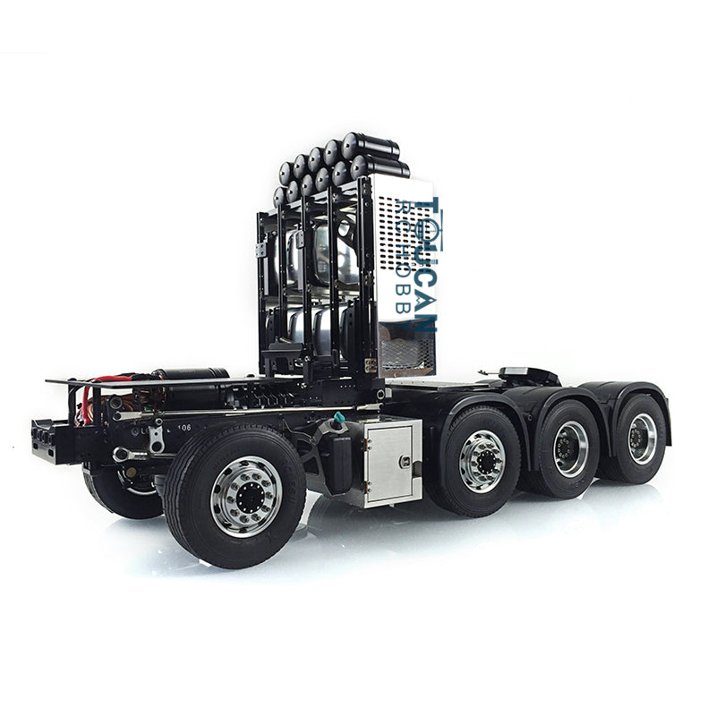 1:14 Scale LESU 8x8 Metal Chassis RC Tractor - Remote Control Truck with 3-Speed Transmission & Equipment Rack (Model 56348/3363/1851) - Perfect for Off-Road Adventures, Construction Play, and RC Hobby Enthusiasts