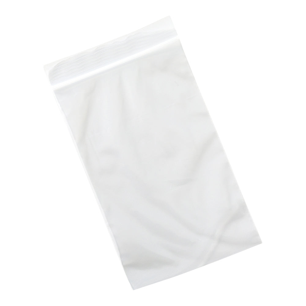 BPA Free Clear Plastic Zip Bags - 5 x 8 Inches, 100 Count Box | High Clarity Resealable Storage Bags for Food, Jewelry, Crafts & Office Supplies