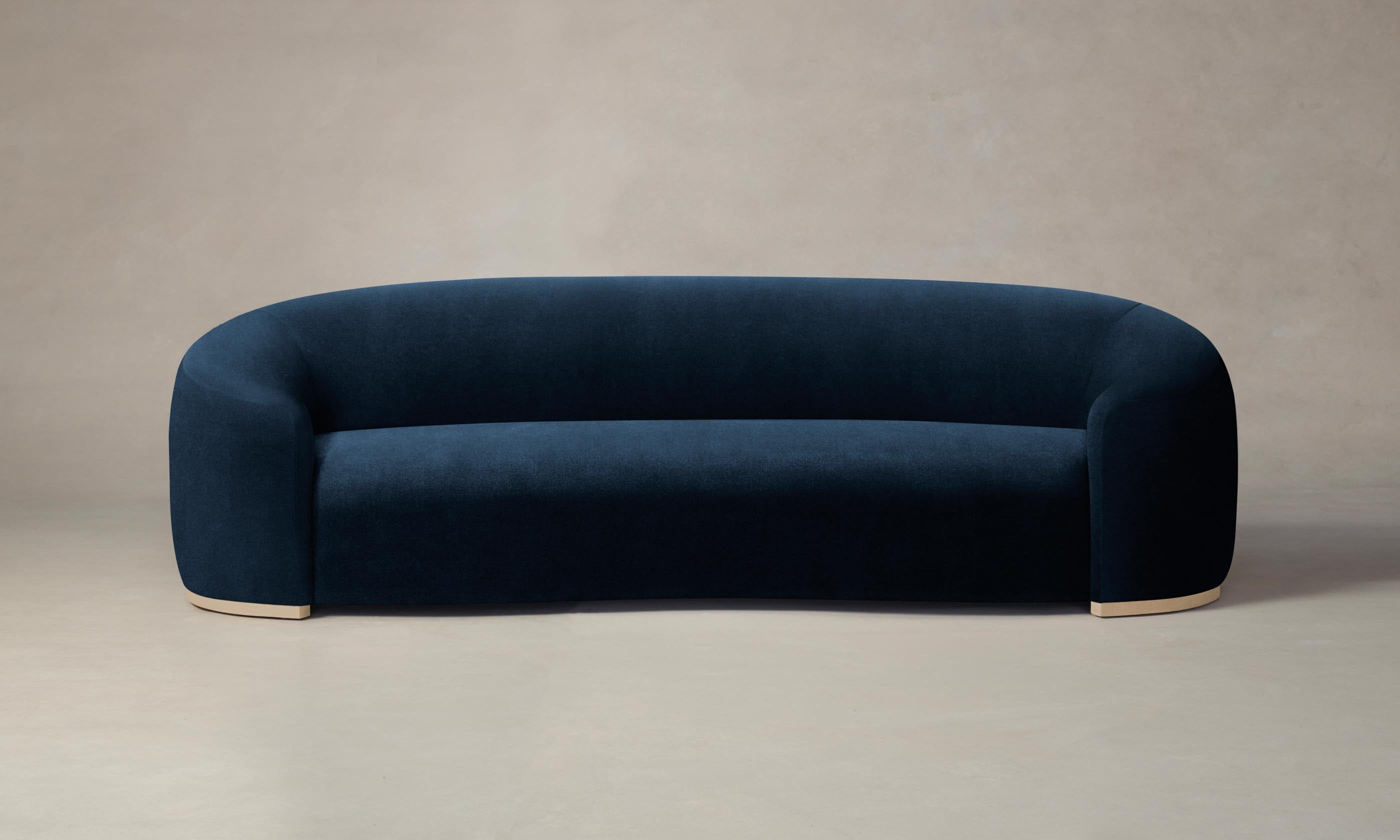 Luxury Chelsea Sofa - Performance Velvet Upholstery in Sapphire Blue | Modern Living Room Furniture for Home & Office Decor