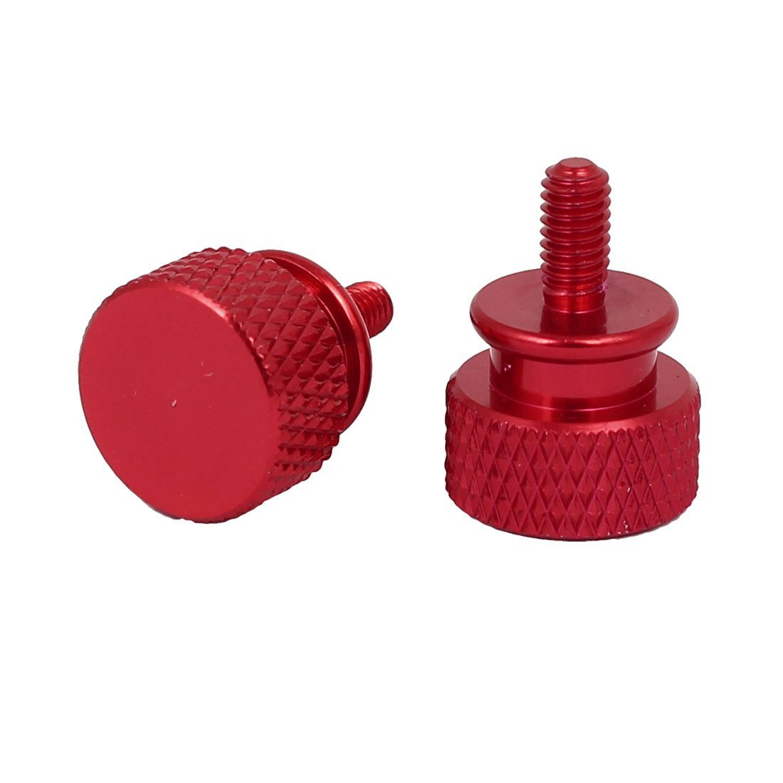 10PCS M3 x 7mm Knurled Aluminum Alloy Computer Case Screws - Durable Red Wine Color for PC Builds, DIY Electronics & Laptop Repairs