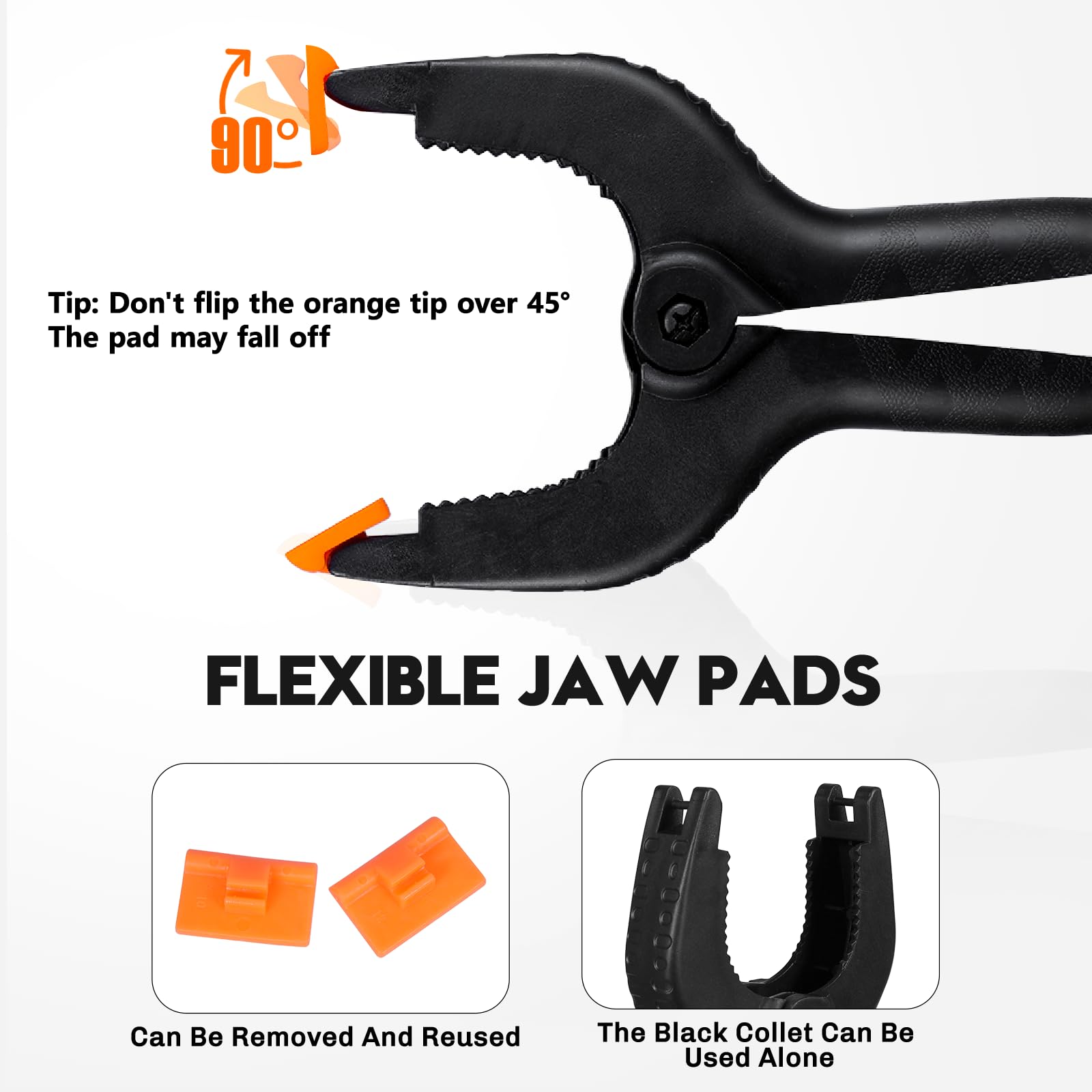 4.5 Inch Heavy Duty Spring Clamps - 10 Pack Strong Spring Clips for Woodworking, Photography, Backdrop & Craft Projects - Perfect for DIY, Home Improvement and Studio Use