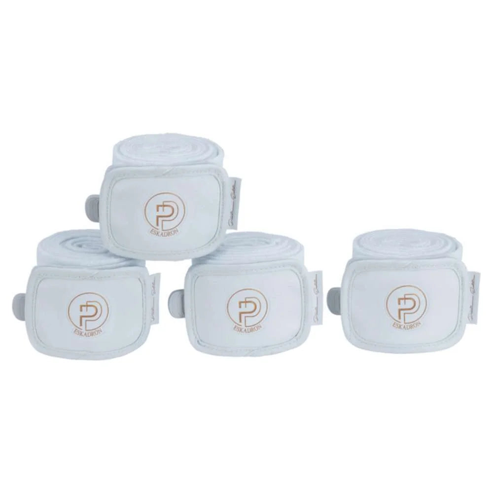 Eskadron Fleece Faux Leather Horse Bandages - Soft & Durable Leg Wraps for Riding, Training & Show Jumping